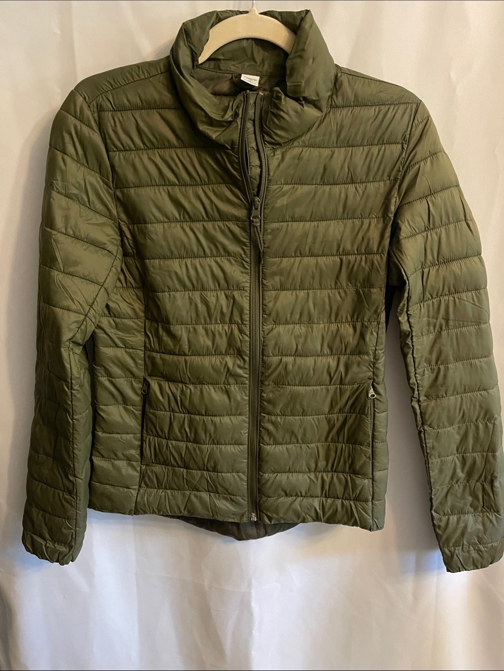 Old Navy Olive Green Quilted Puffer Lightweight Jacket  XS